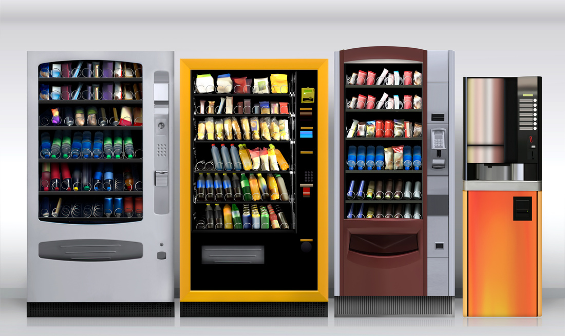 Vending Machine juice and snacks